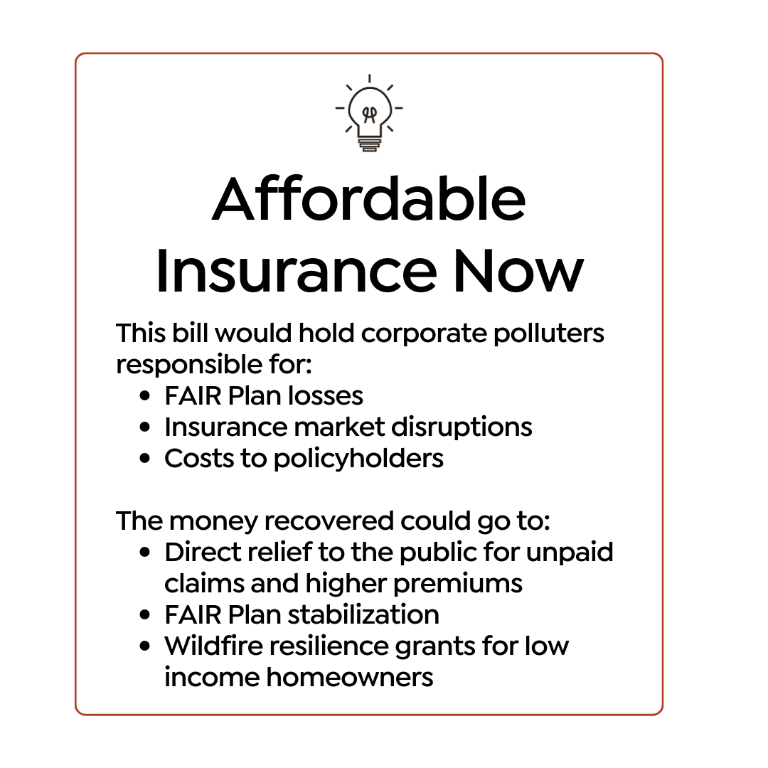 The solutions that the Affordable Insurance and Recovery Act would bring to the general public and state of California.